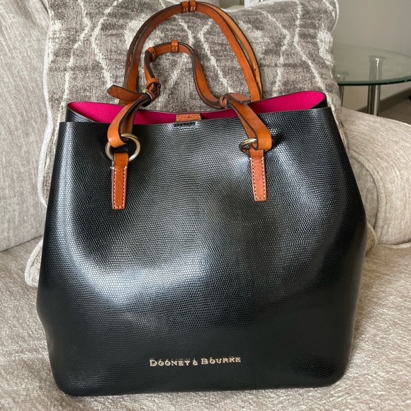Dooney & Bourke Black Leather Tote